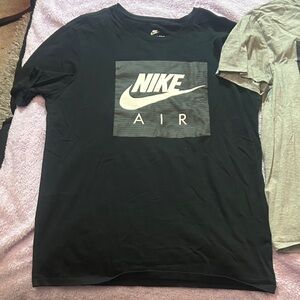 Nike Black Short-Sleeve Tee with White Nike Air Box Logo